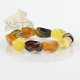 Mix color wholesale amber bracelet 